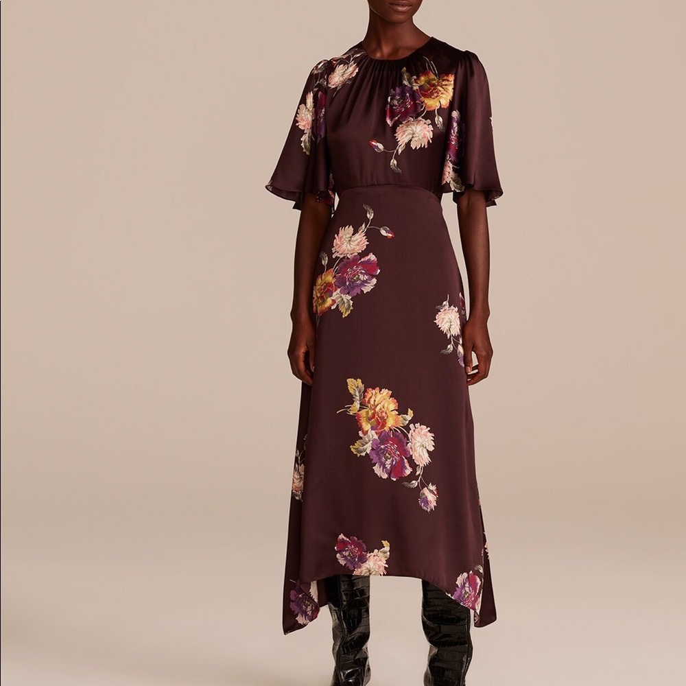 Rebecca Taylor Simone Fleur Silk Dress